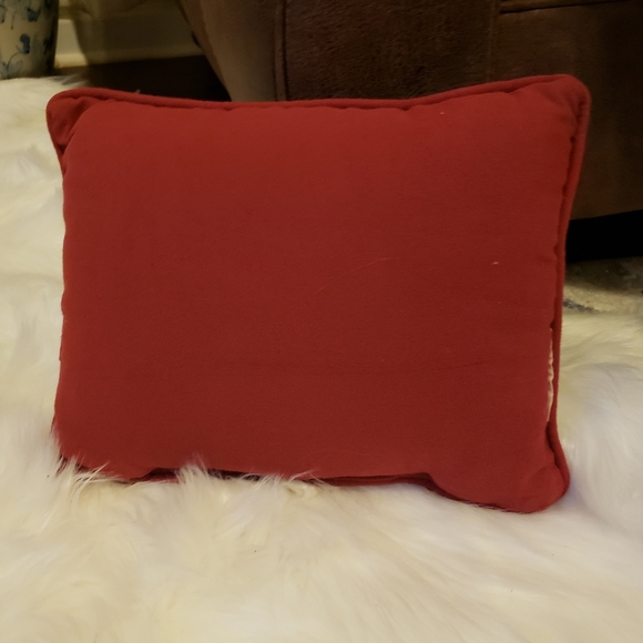 Decorative Christmas Pillow Snowman Needlepoint - Picture 2 of 3